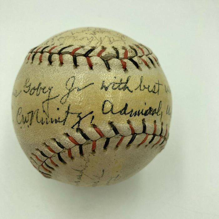 Admiral Chester W. Nimitz Signed Baseball World War 2 Navy Commander WW2 JSA COA