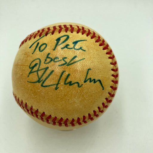 Bowie Kuhn Signed Game Used Official American League Baseball JSA COA