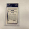 1982 TCMA Willie Mays Signed Baseball Card Auto PSA DNA