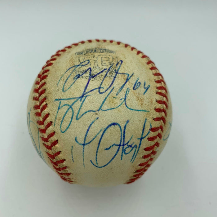 2016 Houston Astros Team Signed Game Used 50th Anniversary MLB Baseball JSA COA