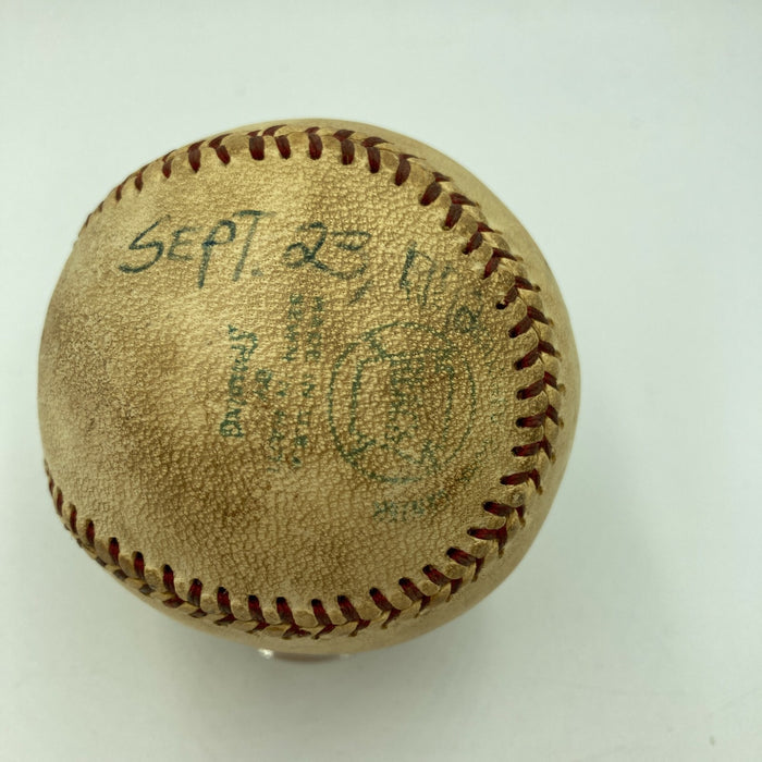 Mickey Lolich Signed Career Win No. 162 Final Out Game Used Baseball Beckett COA