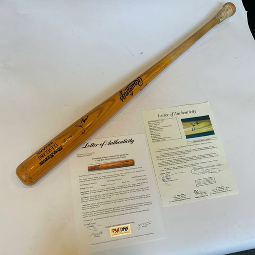 Earliest Known 1992 Jim Thome Rookie Era Signed Game Used Bat PSA DNA & JSA COA