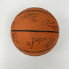 2006-07 San Antonio Spurs Champions Team Signed Basketball Tim Duncan JSA COA