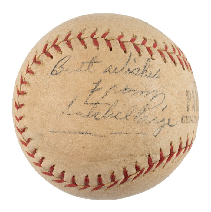 Satchel Paige Single Signed Autographed Baseball JSA COA