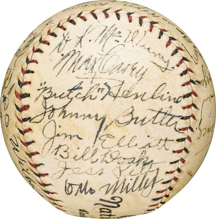 The Finest 1927 Brooklyn Dodgers (Robins) Team Signed NL Baseball PSA DNA COA