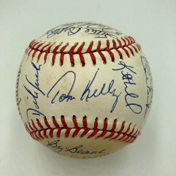 1987 Minnesota Twins World Series Champs Team Signed Baseball JSA COA