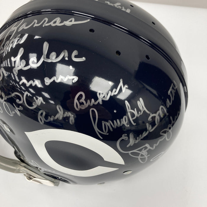 1963 Chicago Bears Super Bowl Champs Team Signed Full Size Helmet With JSA COA