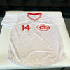 Pete Rose "Hit King Charlie Hustle 4256" Signed Cincinnati Reds Jersey JSA COA