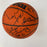 1983-84 Philadelphia 76ers Team Signed Vintage Game Issued Basketball JSA