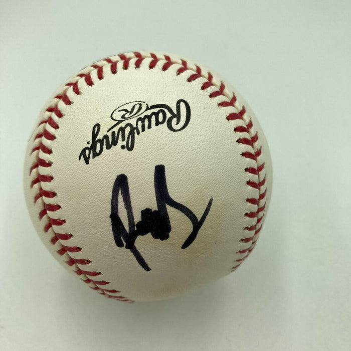 Linkin Park Band Signed Baseball 6 Signatures With Chester Bennington JSA COA