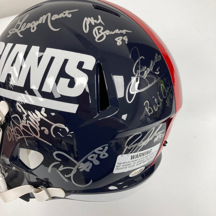 1986 New York Giants Super Bowl Champs Team Signed Full Size Helmet 26 Sigs JSA