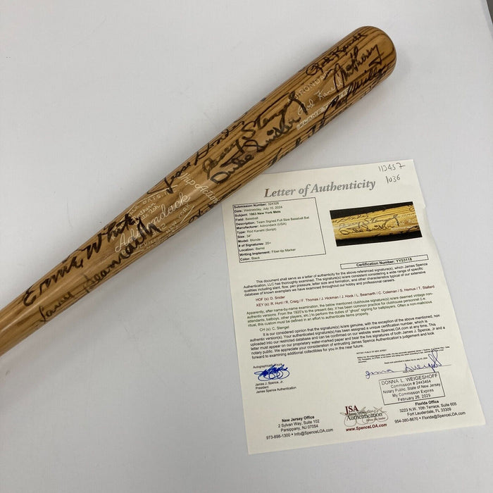 1963 New York Mets Team Signed Game Issued Baseball Bat 20+ Sigs JSA COA