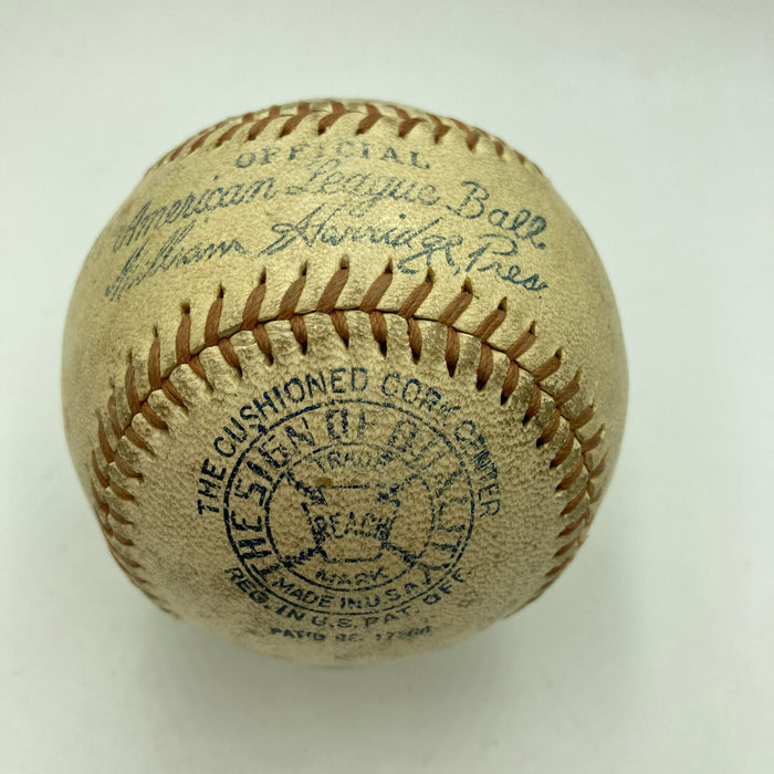 President Franklin D. Roosevelt Single Signed 1935 American League Baseball JSA