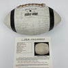 1960 Cleveland Browns Team Signed Vintage Football 36 Sigs Jim Brown JSA COA