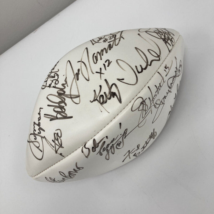 Joe Namath Junior Seau NFL Legends Multi Signed Super Bowl XXX Football