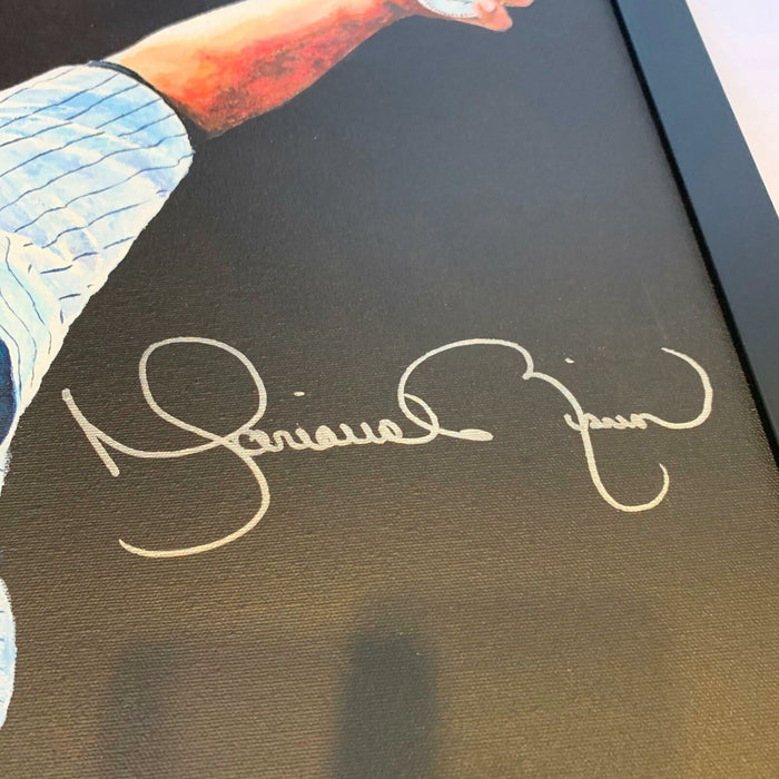 Stunning Mariano Rivera Signed Large Original Art 26x26 Painting Steiner COA