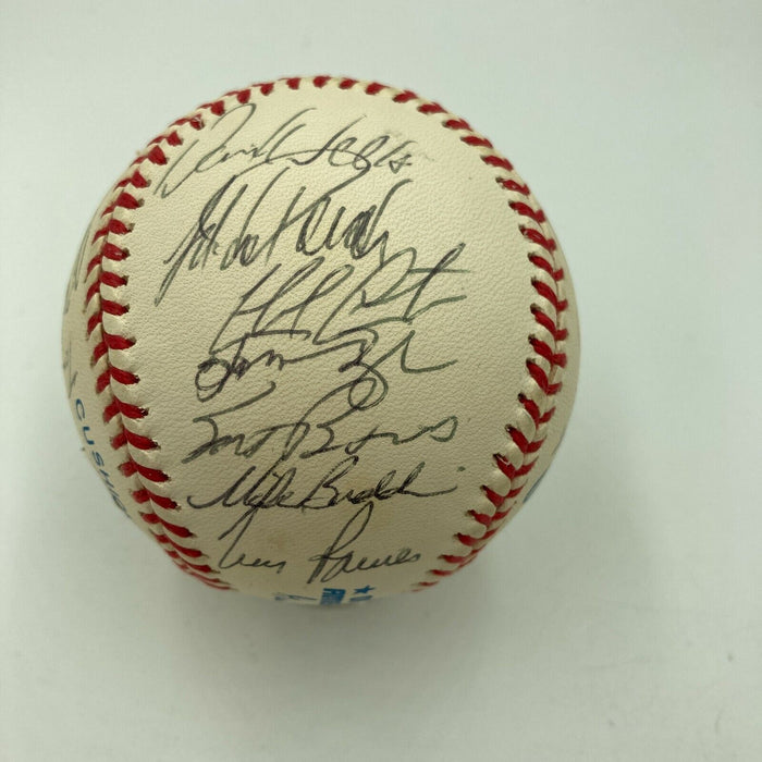 1998 New York Yankees World Series Champs Team Signed Baseball Derek Jeter JSA