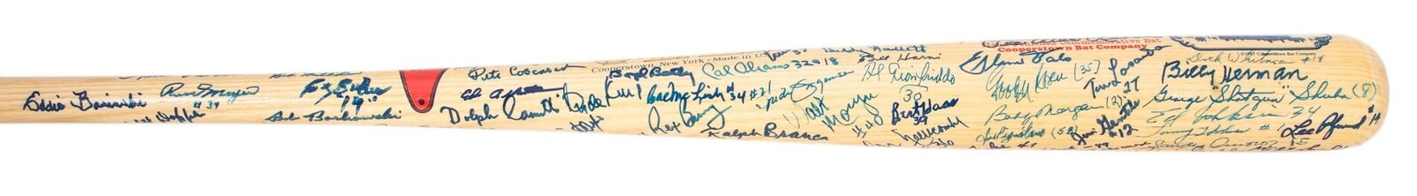 Stunning Brooklyn Dodgers Signed Bat 86 Sigs! Beckett Sandy Koufax Vin Scully