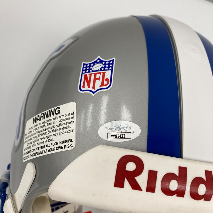 Barry Sanders Detroit Lions Hall Of Fame Legends Multi Signed Helmet JSA COA