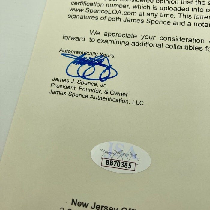 Rare Ed Walsh Single Signed Autographed Baseball With JSA COA Dec. 1959 HOF
