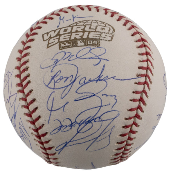 2004 Boston Red Sox World Series Champs Team Signed W.S. Baseball JSA COA