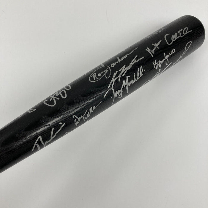 2004 Boston Red Sox World Series Champs Team Signed Baseball Bat Steiner 1/1 JSA