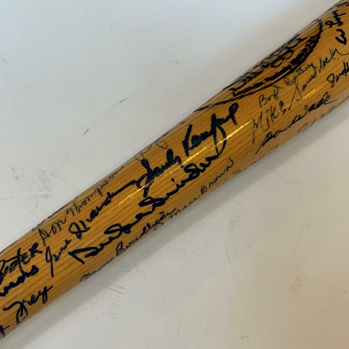 The Finest Brooklyn Dodgers Multi Signed Bat 90+ Sigs! Sandy Koufax JSA COA