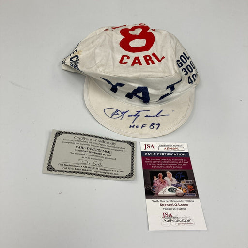 Carl Yastrzemski Signed Vintage 1983 Final Game Baseball Hat JSA COA