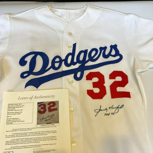 Sandy Koufax "Hall Of Fame 1972" Signed Vintage Los Angeles Dodgers Jersey JSA