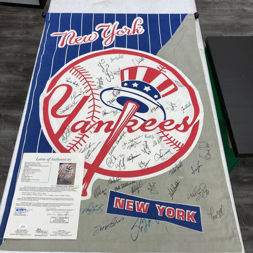 1998 New York Yankees World Series Champs Team Signed Large Pennant 44 Sigs JSA