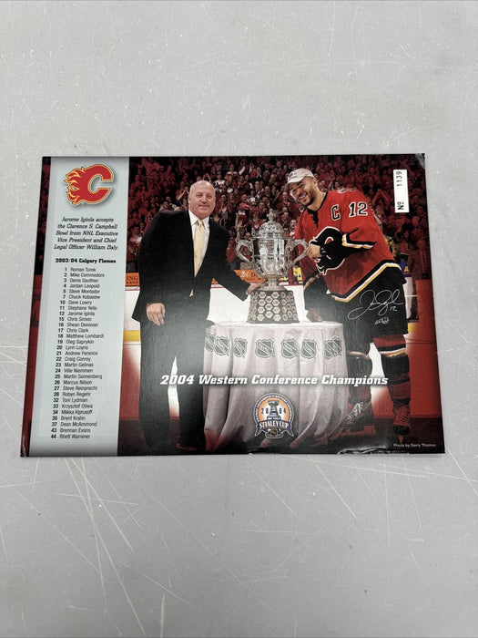 2004 Calgary Flames Stanley Cup Team Signed Full Size Goalie Mask Beckett COA