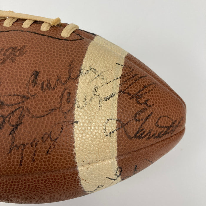 1970 Kansas City Chiefs Team Signed Vintage Rawlings Football