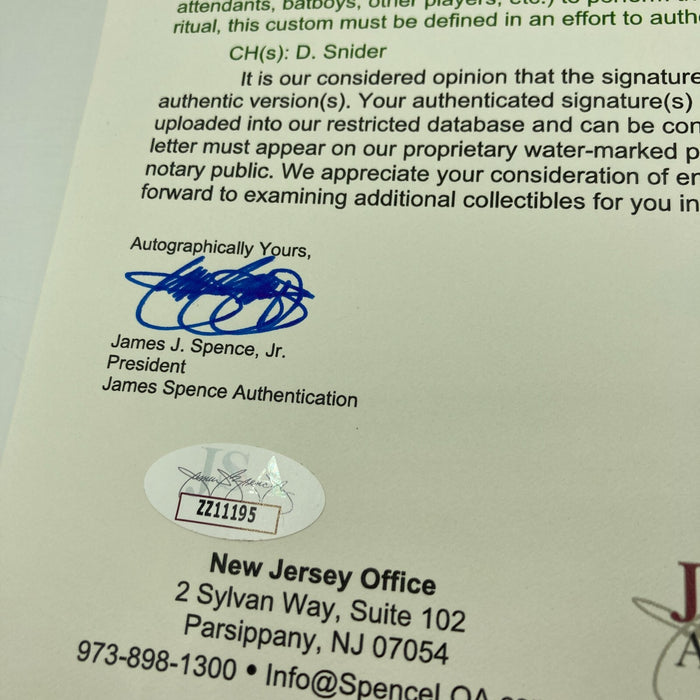 Jackie Robinson Roy Campanella 1956 Brooklyn Dodgers Team Signed Baseball JSA