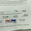 1986 World Series Umpires Multi Signed W.S. Game Baseball PSA DNA New York Mets