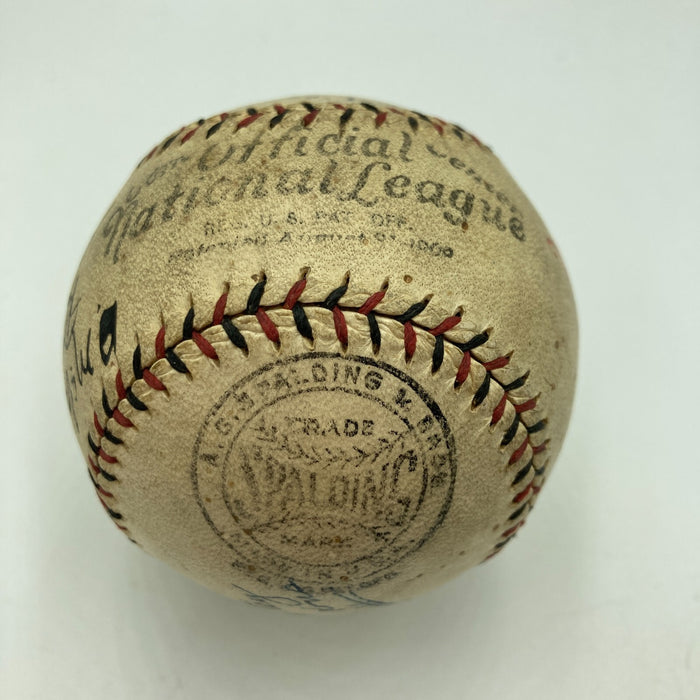 Hank O'Day Hall Of Fame 1918 Umpires Signed National League Baseball JSA COA