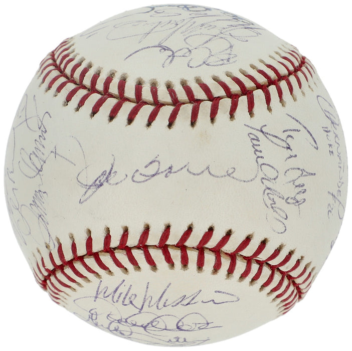 2001 New York Yankees AL Champs Team Signed World Series Baseball PSA DNA COA