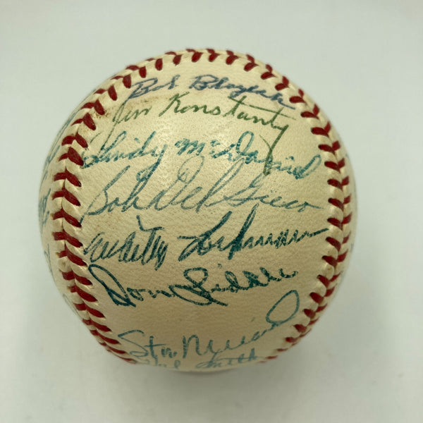 1956 St. Louis Cardinals Team Signed National League Baseball JSA COA