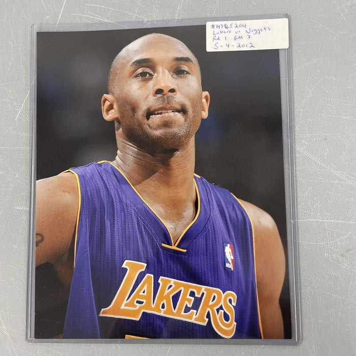 Kobe Bryant 2012 Playoffs Game Used Los Angeles Lakers Jersey Photo Matched COA