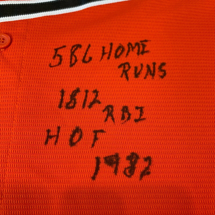 Frank Robinson Signed Heavily Inscribed Stats Baltimore Orioles Jersey PSA DNA