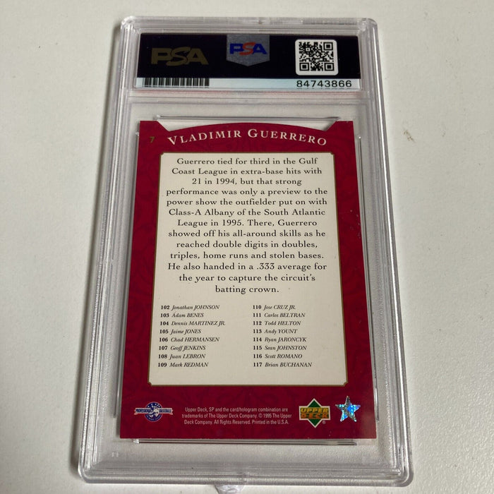 1995 Upper Deck SP Vladimir Guerrero Signed Autographed Rookie RC PSA DNA