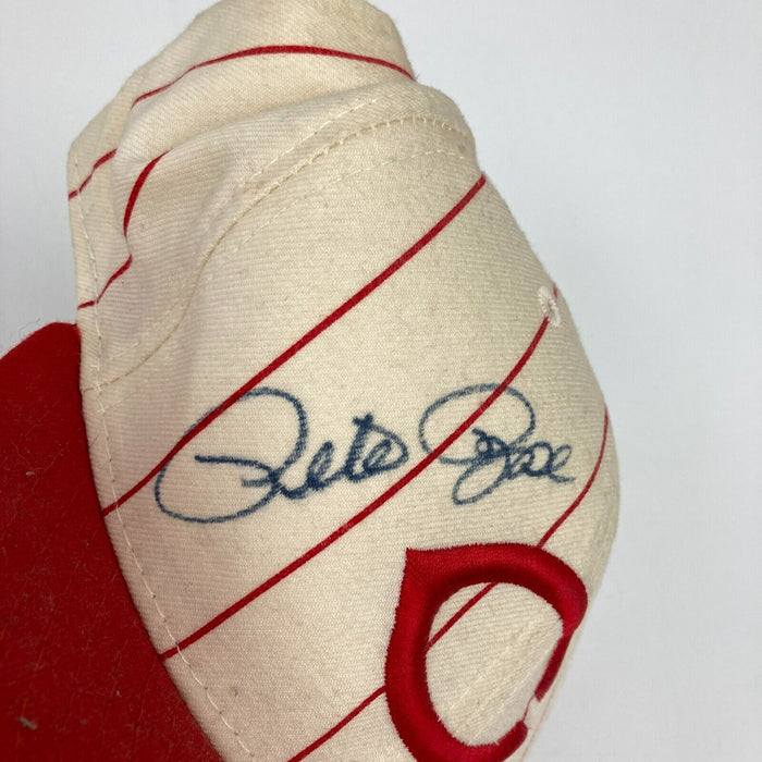 Pete Rose Signed Cincinnati Reds Authentic Hat JSA COA