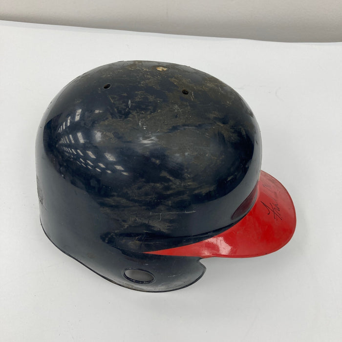 Fred McGriff 1997 Signed Game Used Atlanta Braves Helmet JSA COA RARE