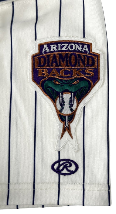 Curt Schilling Signed Authentic 2001 Arizona Diamondbacks Game Issued Jersey JSA