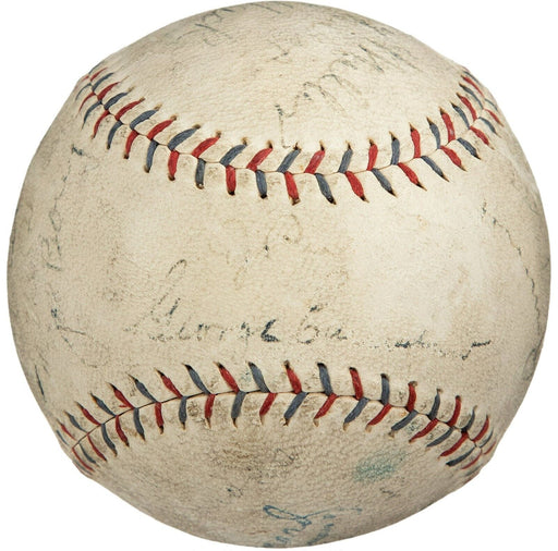 1930 Philadelphia Athletics A's World Series Champs Team Signed Baseball Beckett