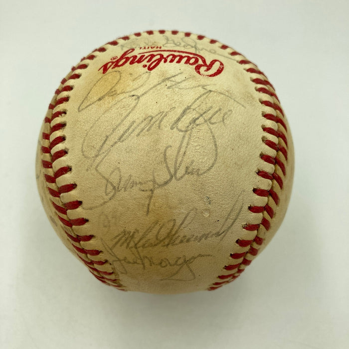 1986 Boston Red Sox AL Champs Team Signed 1986 World Series Game Baseball