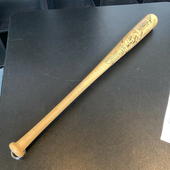 1992 Cincinnati Reds Team Signed Baseball Bat With 40 Sigs Barry Larkin JSA COA