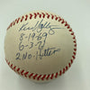 Pitchers Who Threw 2 No Hitters Signed Baseball Spahn Vandermeer PSA DNA MINT 9