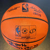 Robert Parish Signed Heavily Inscribed STAT NBA Game Basketball With Steiner COA