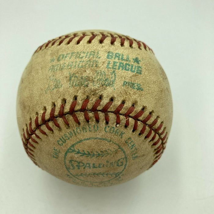 JEFF BURROUGHS Signed Game Used 1970's  American League Baseball PSA DNA COA