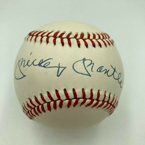 Stunning Mickey Mantle Signed  Official American League Baseball Mint JSA COA